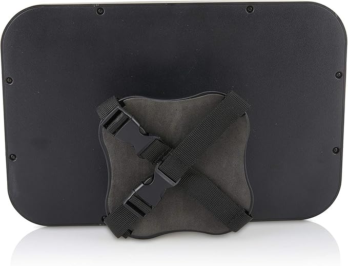 Safety 1st Baby Backseat Headrest Mirror for Rear Facing Infant Car Seat View, Universal Shatterproof Light & Wide Rearview Convex Glass, Black
