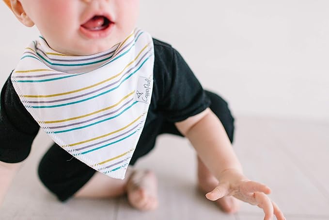 Copper Pearl Baby Bandana Drool Bibs for Drooling and Teething 4 Pack Gift Set “Max