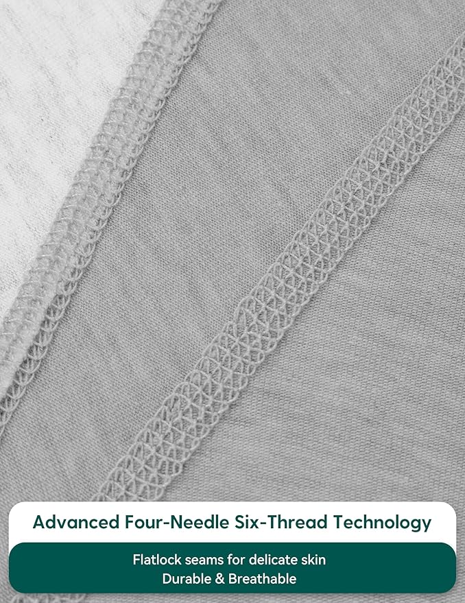 BABELIO Baby Swaddle Temp-Sensing Detachable Zip Sleeves Transitional Arms Up Swaddles 0-3 Months Soft Newborn Sleep Sack Light Gray