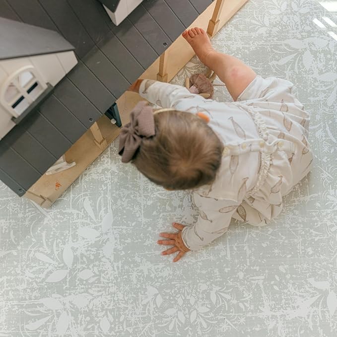 Baby Play Mat for Floor - Eden (6x6ft) - Premium EVA Foam Play Mat for Babies & Toddlers (Ages 0-5+) - Non-Toxic Playmat for Tummy Time, Crawling & Playroom - Stylish & Comfortable