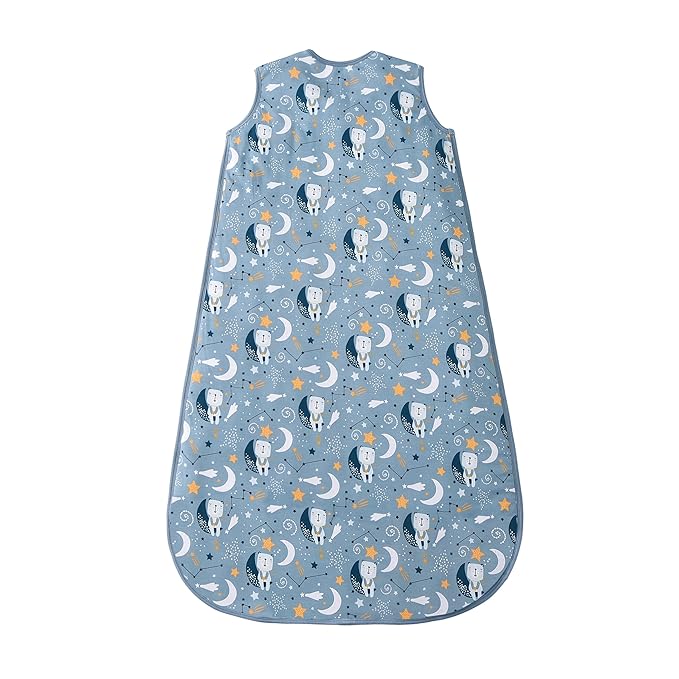 TADO MUSLIN Baby Sleep Sack 2-4 T 95% Rayon from Bamboo 5% Spandex Boys & Girls Wearable Blanket 1.0 TOG Toddler Sleeping Sack 2- Way Zipper X-Large Blue Bears