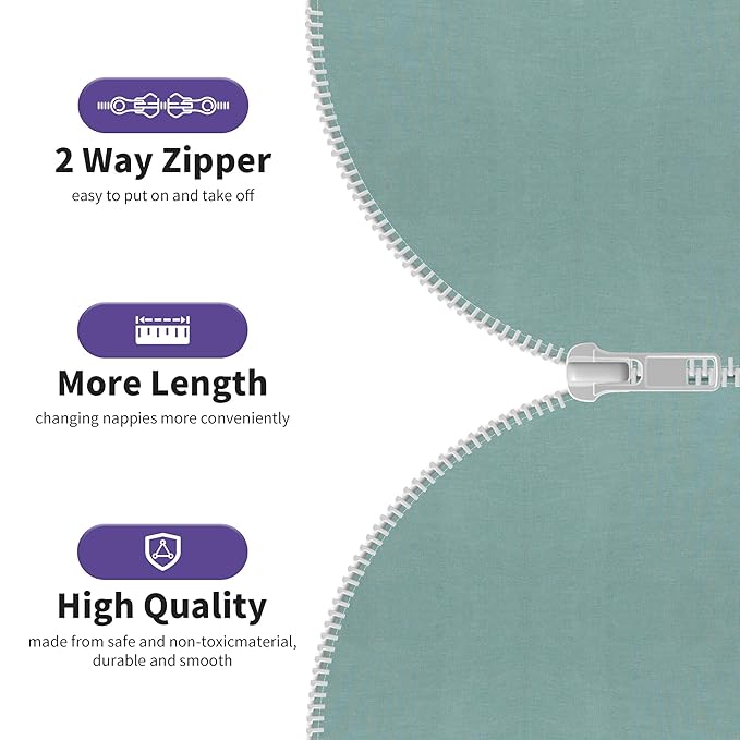PuppyPaws Baby Sleep Sack, Transition Swaddle, Sleep Sack 9-15 Months, Wearable Blanket Baby with 2-Way Zipper, Swaddles for Newborns Summer, 95% Rayon derived from Bamboo, 5% Spandex