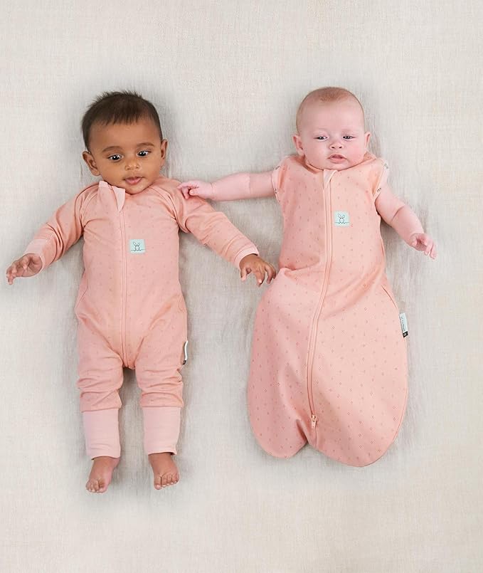 ergoPouch Cocoon Swaddle Sack 0.2 TOG - Baby Sleep Sack, Gentle Snug Fit Helps Calm Startle Reflex, Ideal for Arms In/Out Sleeping, Soft Breathable Fabric for Better Sleep (6-12 Months, Berries)