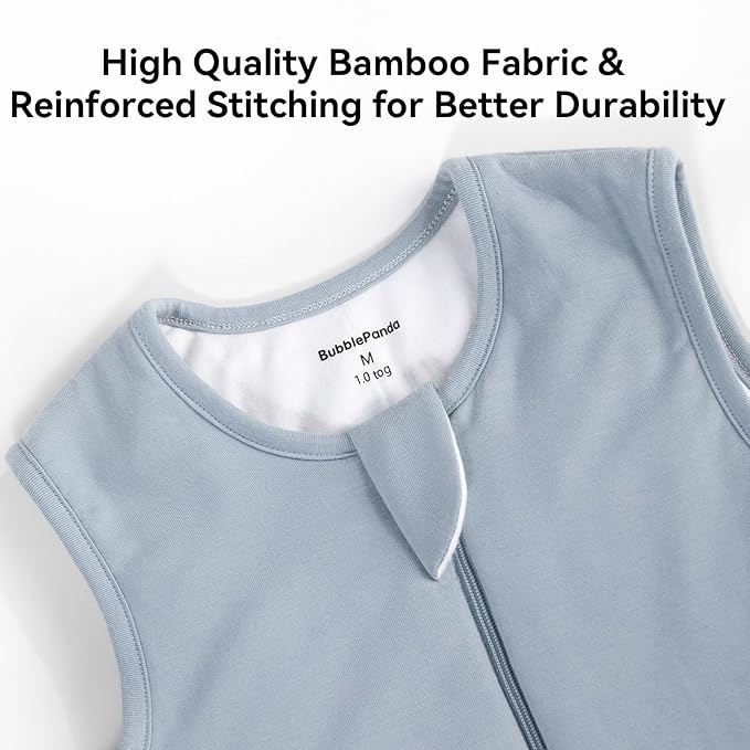 BubblePanda Rayon Made From Bamboo Toddler Sleep Sack with Feet 24-36 Months 2.5 Tog Winter Ultra Soft Warm Baby Sleep Bag Walker 2t-3t Quilted Thick Wearable Blanket with Legs 2-Way Zipper