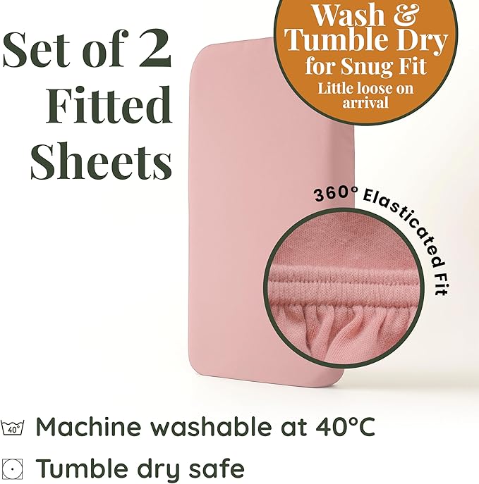GOTS Organic Bedside Bassinet Sheets 33x20 for Maxi COSI Iora, Cowiewie, Baby Delight, Mika Micky, Ronbei, Koola Baby Bond, Kidsclub, Luxury Turkish Cotton - Rectangle 32x19-33x20