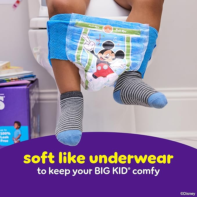 Pull-Ups Boys' Potty Training Pants, Size 2T-3T Training Underwear (16-34 lbs), 124 Count (4 Packs of 31), Packaging May Vary
