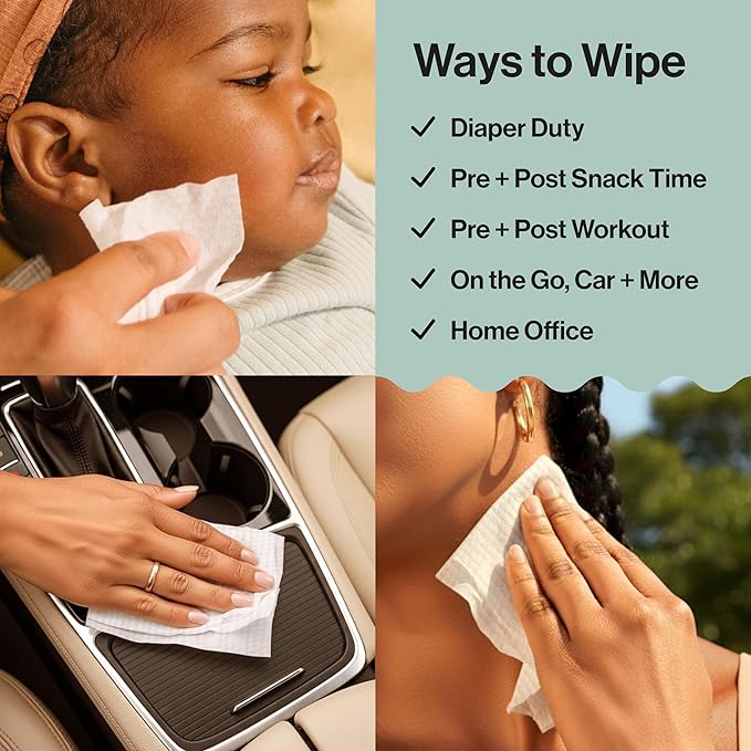 The Honest Company Hypoallergenic Multi-Use Baby Wipes for Sensitive Skin, Rose Blossom, 288 Count