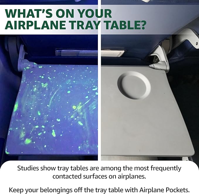 Airplane Pockets - Airplane Accessories - Plane Travel Essentials - Travel Organizer - Seat Storage Organizer - Air Travel Essentials - Seatback Organizer - International Travel Accessories Must-Haves