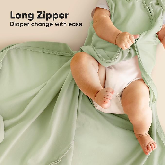2-Pack Organic Baby Sleep Sacks, 100% Cotton - Soft & Breathable 0.5TOG Baby Wearable Blanket, Toddler Sleeping Sack 6-18 months, Easy to Wear Transitional Swaddles for Newborns, Infants(Roarsome, M)