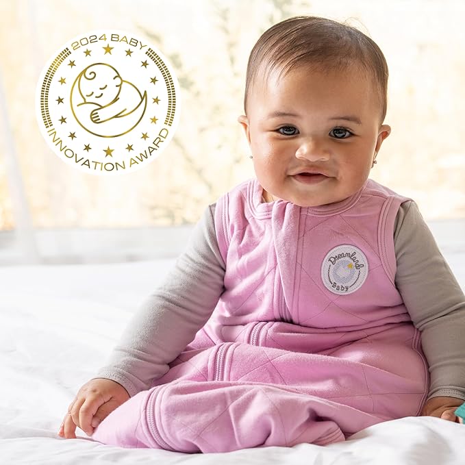 Dreamland Baby Lightweight Bamboo Viscose Sleep Sack (24-36 Months). 1.0 TOG Ultra Soft Blanket w/ 2-Way Zipper. 95% Viscose, 5% Spandex (Mauve). Mom-Owned US Business, Premium Materials