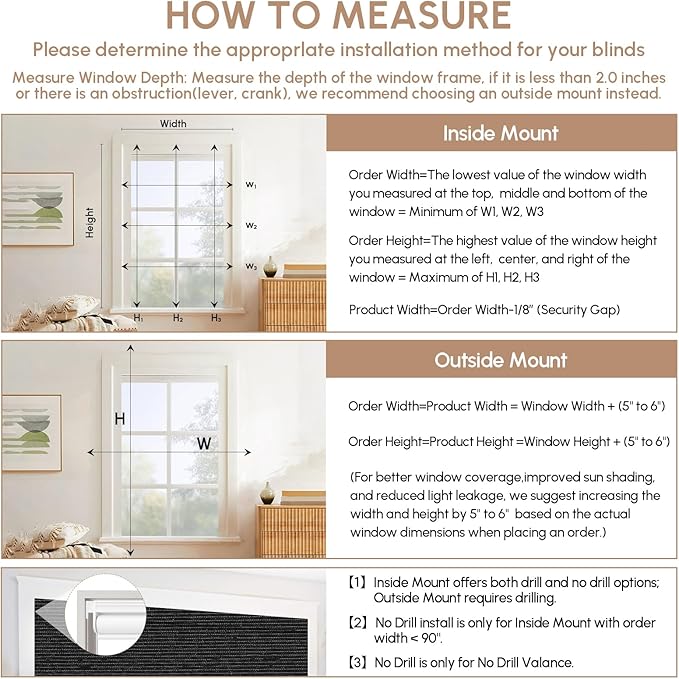 Kincmo No Drill Motorized Blinds with Remote, 100% Blackout Roller Shades for Windows, Custom Electric Blinds Compatible with Alexa, Apple Homekit, Google Home (100% Blackout Eclipse Obsidian Black)