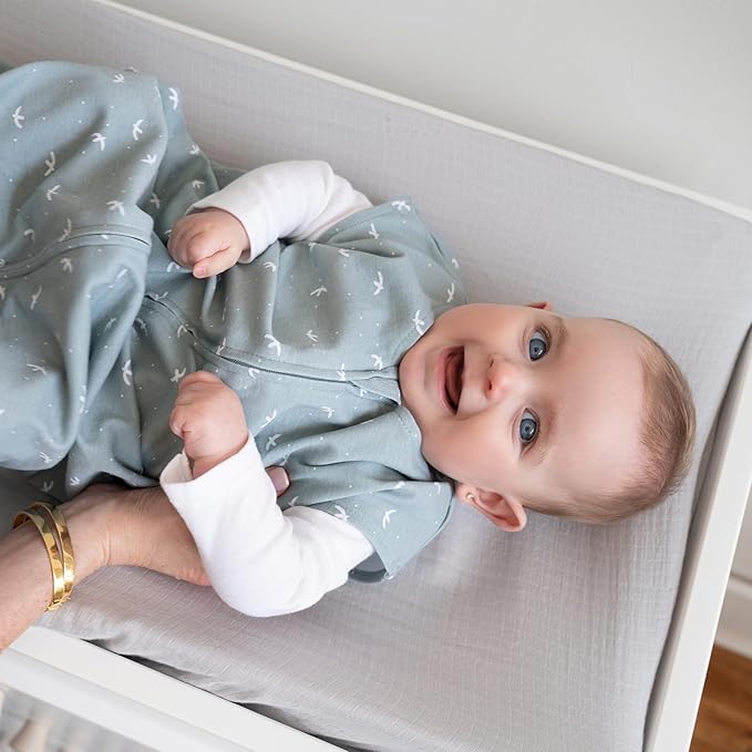 HALO SleepSack, 100% Cotton Wearable Blanket, Swaddle Transition Sleeping Bag, TOG 0.5, Birds, X-Large, 18-24 Months