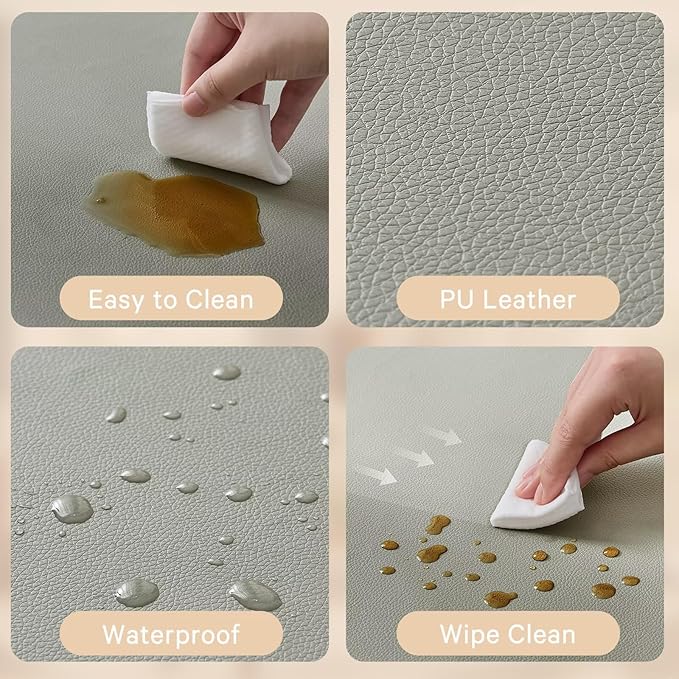 Waterproof Baby Play Mat for Floor 1.3" Thick Memory Foam 71 * 79 Cushion Playpen Playmat Tummy Time Crawling Mat Nursery Rug Pad Mattress Create Soft & Safe Area for Infants,Toddler,Kids,Grey