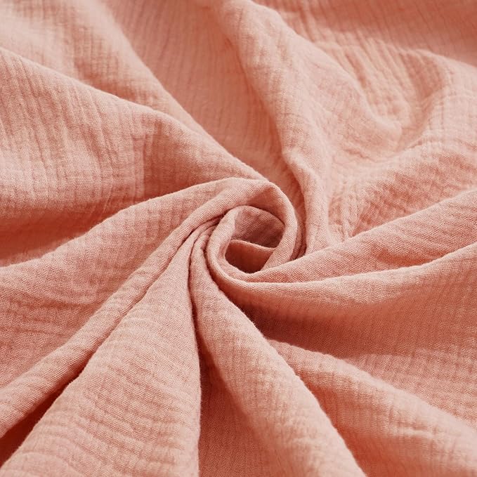 Muslin Crib Sheets–100% Organic Cotton Baby Sheets for Boys & Girls,2 Pack Muslin Mini Crib Sheets for Toddler Mattress,Breathable Crib Mattress Sheets 28''x52''(Flower)