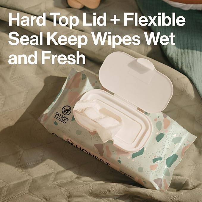 The Honest Company Hypoallergenic Multi-Use Baby Wipes for Sensitive Skin, Geo Mood, 288 Count