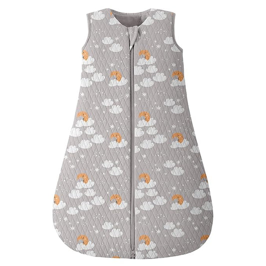 Looxii Baby Sleep Sack 6-12 Months 2.5 TOG Baby Wearable Blanket, Cotton Quilted Infant Toddler Sleeping Bag 2-Way Zipper Warm Toddler Sleep Sack for Winter