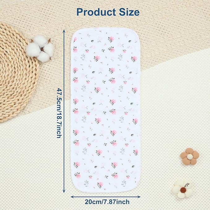 Hakochia Burp Cloths for Baby Boy & Girl Organic Cotton Large Unisex Burp Clothes Extra Absorbent Soft Neutral Burping Rags Spit Up Cloth Sets for Newborns 8 Pack