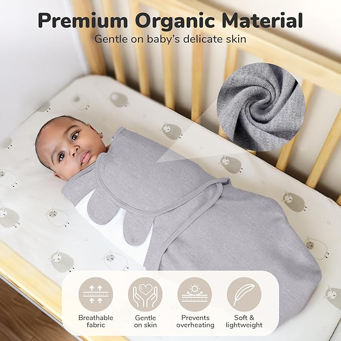 Mama Cheetah Baby Swaddle Blanket with Zipper, Newborn Swaddle Sack, Baby Swaddling Sleep Sack 3-6 Months for Baby Boy & Girl, 3-Pack