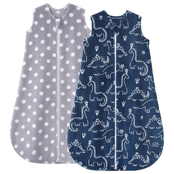 Yoofoss Baby Sleep Sack 12-18 Months, 1.5 Tog Sleep Sack, Fleece Baby Wearable Blanket with 2-Way Zipper, Toddler Sleeping Sack, Soft Warm Lightweight(Small)