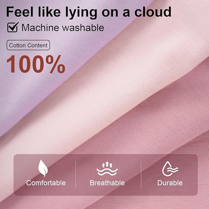 Wrrernsin Baby Sleep Sack 6-12 Months,100% Cotton TOG 0.5 Wearable Blanket for Boys and Girls, 3 Pack 2-Way Zipper Lightweight Sleeping Bags for Toddler Newborn Infant