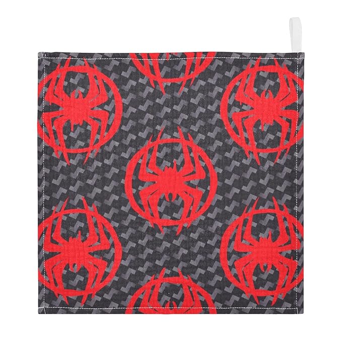 vvfelixl Red Spiders Silhouettes Baby Burp Cloths Baby Muslin Washcloths for Boys Girls Cotton Baby Face Towel for Newborn Infants Soft and Absorbent 11.8 X 11.8 in, 5 Pack