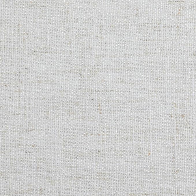 ChadMade Bronze Grommet Linen Texture Curtain 84 Inches Long Drape Effectively Block Out The Sun for Bedroom Living 84Wx102L, 1 Panel, Ivory White, Tallis Collection