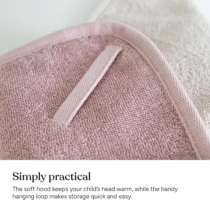 Ehrenkind® Hooded Towel, Baby Towel with Hood Made of Cuddly Soft Organic Cotton, Bath Towel in 100 x 100 cm, Beige, Bath Towel Children, Baby First Equipment Newborn or Baby Gift