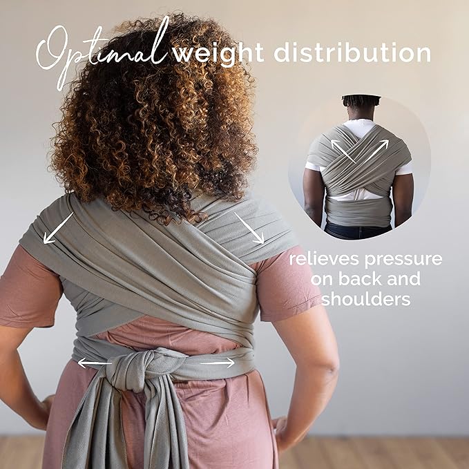Boba Baby Wrap Carrier – Original Baby Sling Carrier for Newborns (7–35 lbs), Soft, Secure, Hands-Free & Ergonomic, Ideal for Comfortable Bonding, New Parents (Organic Fox)