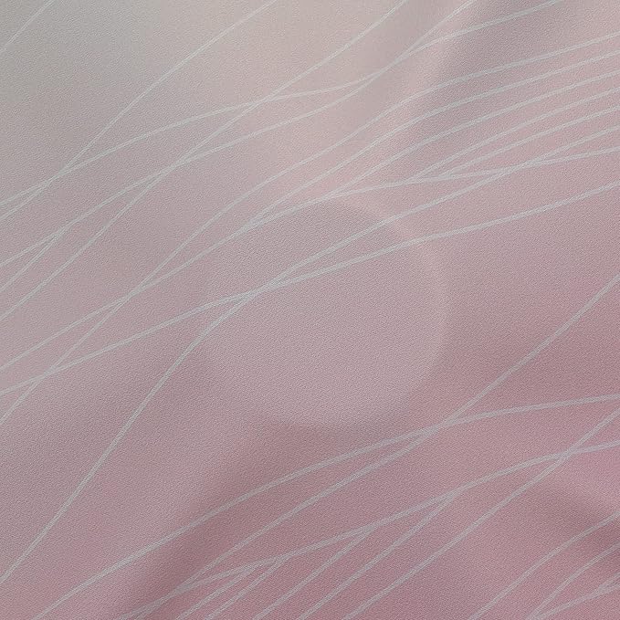Estelar Textiler Pink and Sage Green Ombre Blackout Curtains 45 Inch Length 2 Panels, Full Room Darkening Gradient Drapes for Kitchen, Thermal Insulated Grommet Short Curtains for Bathroom, 42Wx45L