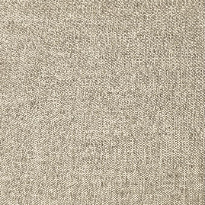 ChadMade Solid Color Faux Linen Grommet Curtian 84 Inch Length Drape Blackout Room Darkening Linen Drapery for Small Windows Doors Bedroom Living Room 50Wx84L, 1 Panel, Lt Khaki, Tallis Collection
