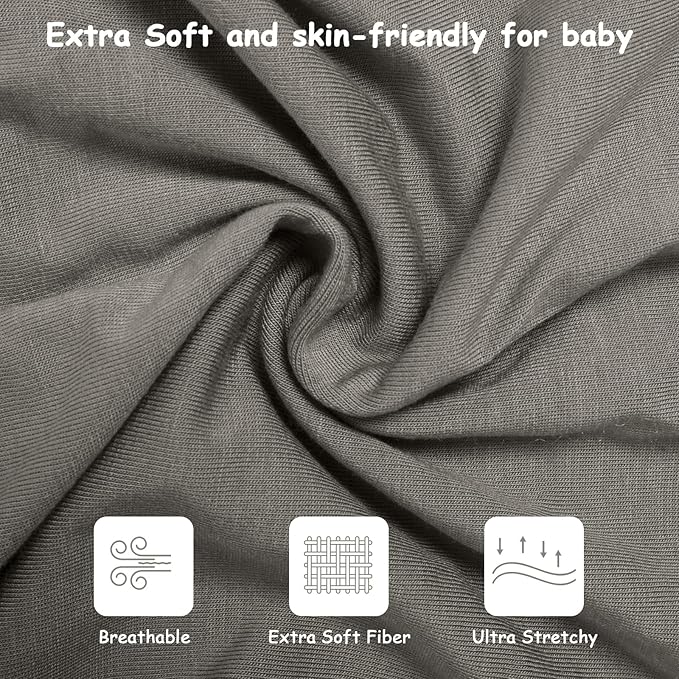 MEXXI Swaddle Baby Sleep Sack With Arms Up, 2 Pack Baby Transitional Swaddle with Double Zipper,0.5 TOG, 8-13 lbs, S