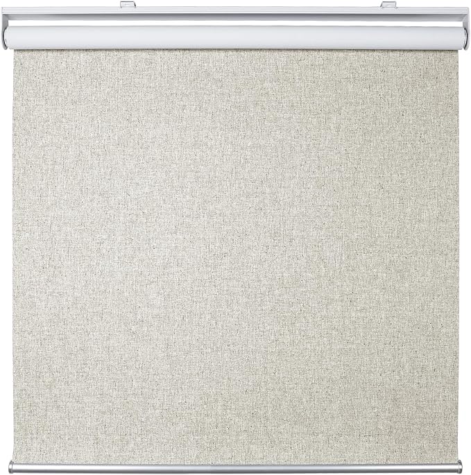 Homebox Cordless Blackout Roller Shades for Windows, 100% Room Darkening Blinds with Thermal Insulated Easy Install Spring System for Home, Living Room, Nursery (55" W x 72" H, Beige)