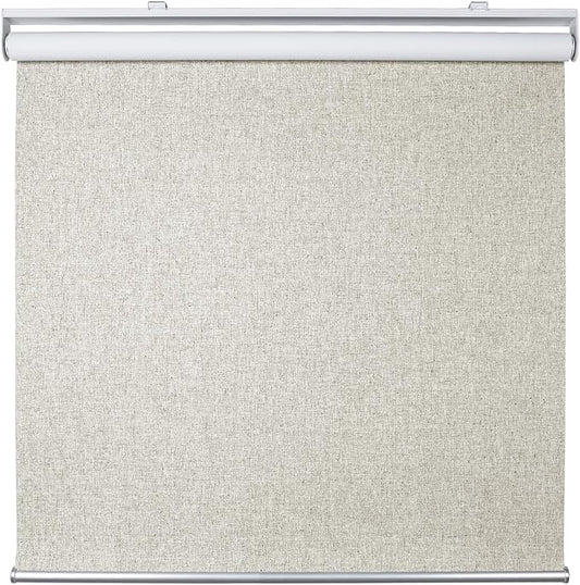 Homebox Cordless Blackout Roller Shades for Windows, 100% Room Darkening Blinds with Thermal Insulated Easy Install Spring System for Home, Living Room, Nursery (47" W x 72" H, Beige)