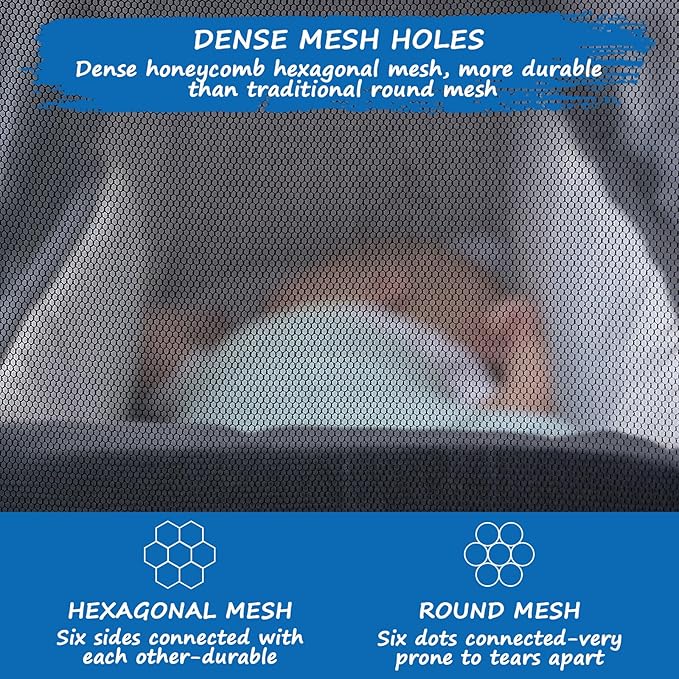 Baby Mosquito Net for Stroller, Reusable Bug Net for Stroller, Playards, Pack N Plays and Portable Mini Crib, Portable & Durable Baby Insect Netting, Black