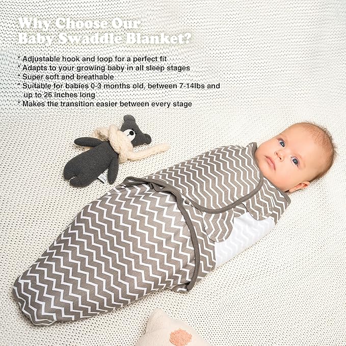 Preemie Swaddles 4-7 lbs - 3-Pack Premature Babies Swaddle Sleep Sack - Organic Cotton - Premature Infant Sleeping Sack - Easy Adjustable Baby Swaddle Blanket Wrap (Galaxy)