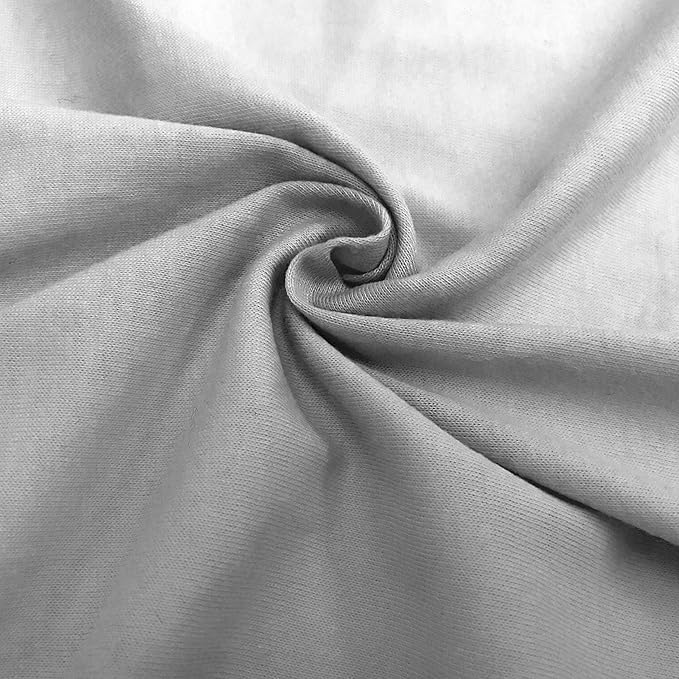 American Baby Company 15" x 33" Fitted Bassinet Sheet, 100% Natural Cotton Jersey Knit, Blue/Gray/White, Soft Breathable, for Boys and Girls, Pack of 3