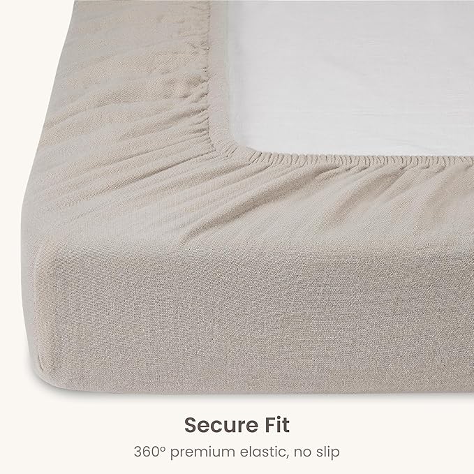 Bioweaves Organic Cotton Muslin Mini Crib Sheet, GOTS Certified Fitted Mini Crib Mattress Sheet, Extra Soft & Breathable for Toddler, Baby Boys & Girls, 38" x 24", 5 Inch Pocket, Wind Chime