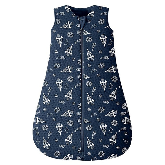 Looxii Baby Sleep Sack 0-6 Months 2.5 TOG Baby Wearable Blanket, Cotton Quilted Newborn Sleeping Bag 2-Way Zipper Warm Toddler Sleeping Sack for Winter