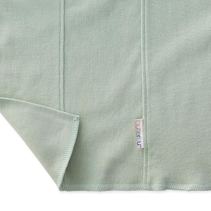 Butterblu Bailey 10-Pack Burp Cloths 100% Organic Cotton Knit for Newborn & Baby Boys & Girls, Seafoam Terra Rainbow, One Size