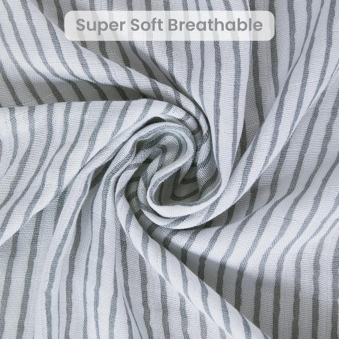Softan Swaddle Blankets for Baby Girls & Boys Gift, Large 47X47 inches Receiving Blankets for Newborn,4 Pack Gray Elephant