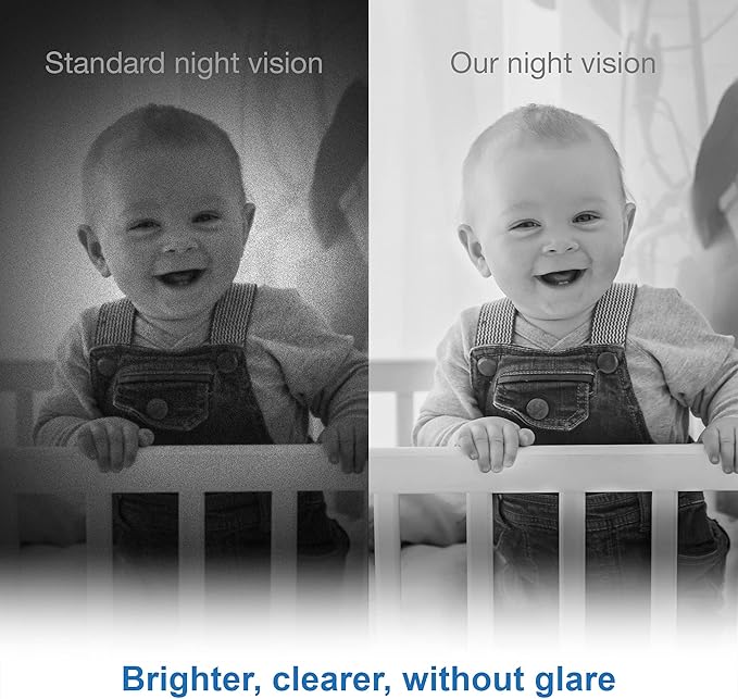 VTech [Upgraded] VM350-2 Baby Monitor, 5" Screen,2 Cameras,1000ft Range, Night Vision, 2-Way Audio, Lullabies, Secure Transmission No WiFi