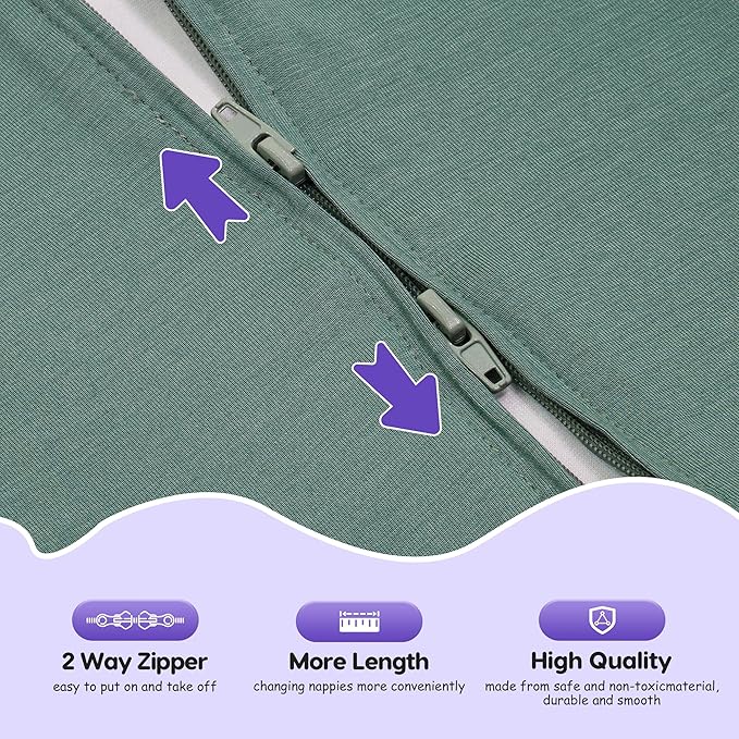 PuppyPaws Baby Sleep Sack, Transitional Swaddle, Swaddles for Newborns，1.0 Tog Sleep Sack 3-6 Months, Wearable Blanket Baby with 2-Way Zipper
