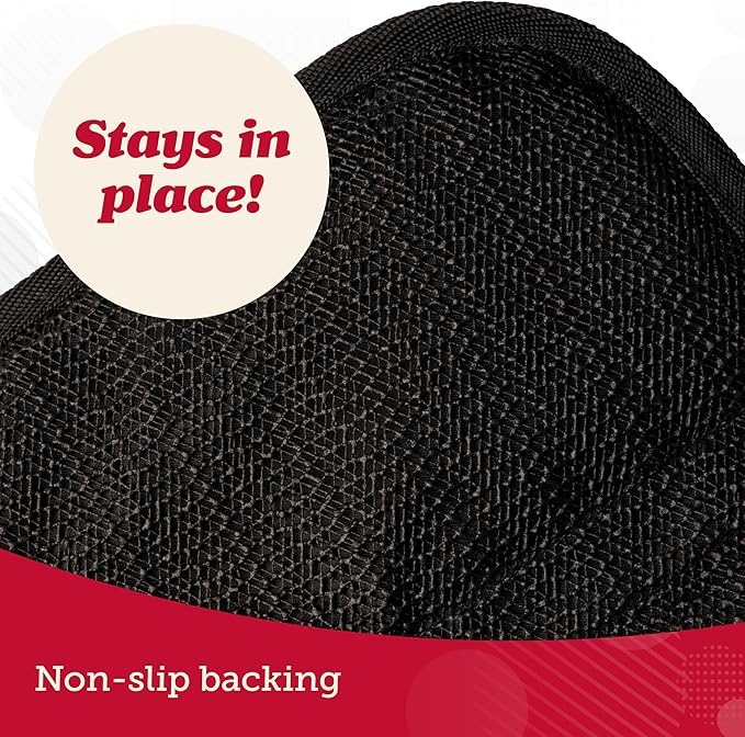 Lusso Gear Car Seat Protector for Baby - Backless Mat With Thick Padding, 2 Mesh Storage Pockets, Waterproof - Protects Fabric or Leather Seats, Non-Slip Padded Backing (Black)