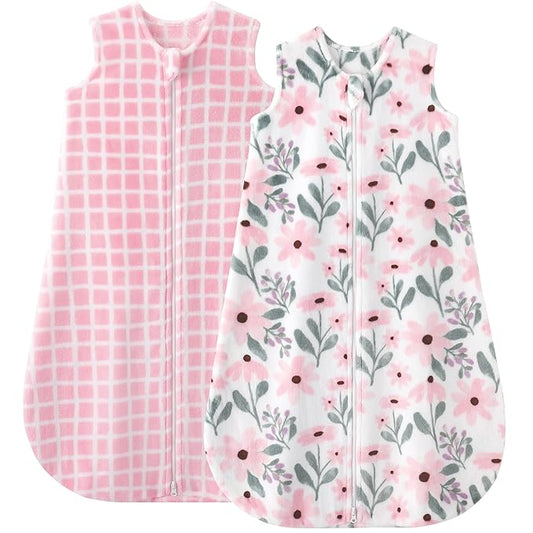 Yoofoss Baby Sleep Sack 6-12 Months, 1.5 Tog Sleep Sack, Fleece Baby Wearable Blanket with 2-Way Zipper, Infant Sleeping Sack, Soft Warm Lightweight(Small)