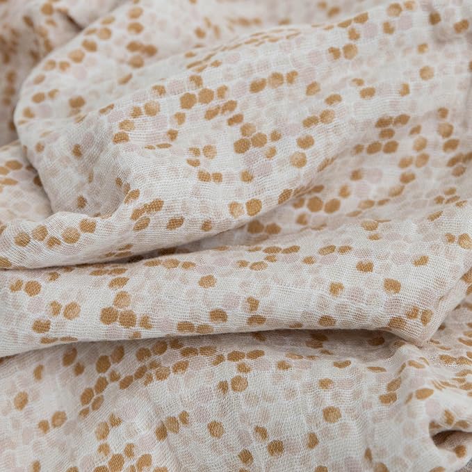 Little Unicorn Muslin Swaddle Blanket for Newborns & Infants | Soft & Breathable Fabric | Set of 3 Baby Blankets for Swaddling, Nursing, Shower Gifts (Garden Bees)