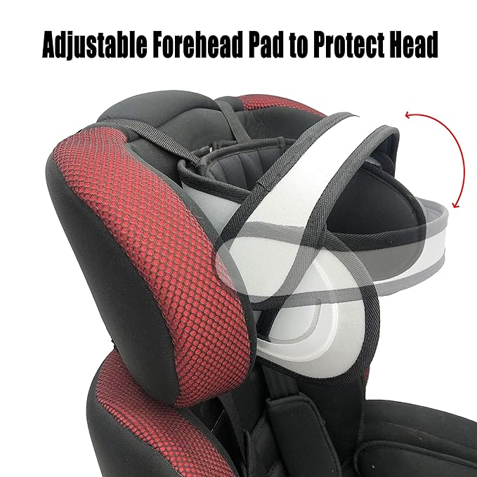 Adjustable Child Car Seat Head Support, Universal Suitable for Both Children and Adults, Safety Car Sleeping Headrest for Child, Infants, Toddlers and Adults (Black)