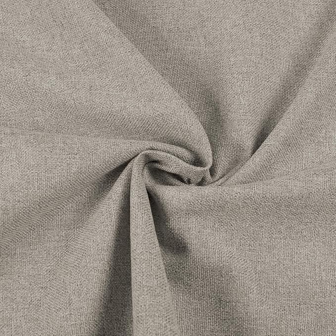 ChadMade 2 Panels Blackout Curtains 132 Inches Long, Extra Long Window Treatments for Bedroom Living Room, Rod Pocket Back Tab Hook Belt Flat Hooks Drapes, Khaki, 2 Panels, 50 W x 132 L Inch
