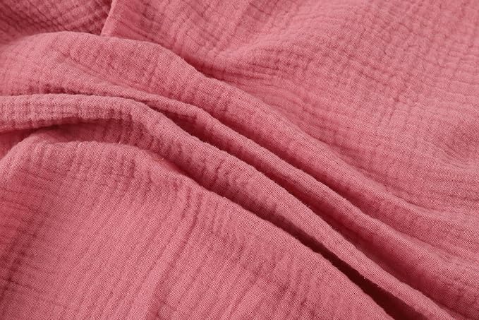 Onacosht Muslin Bassinet Sheets 33" x 19" Compatible with Mika Micky, KoolaBaby (3 in 1), BabyBond, HARPPA and RICUTON Bedside Bassinet, 2 Pack for Baby Boy and Girl, Pink and Pastel Violet