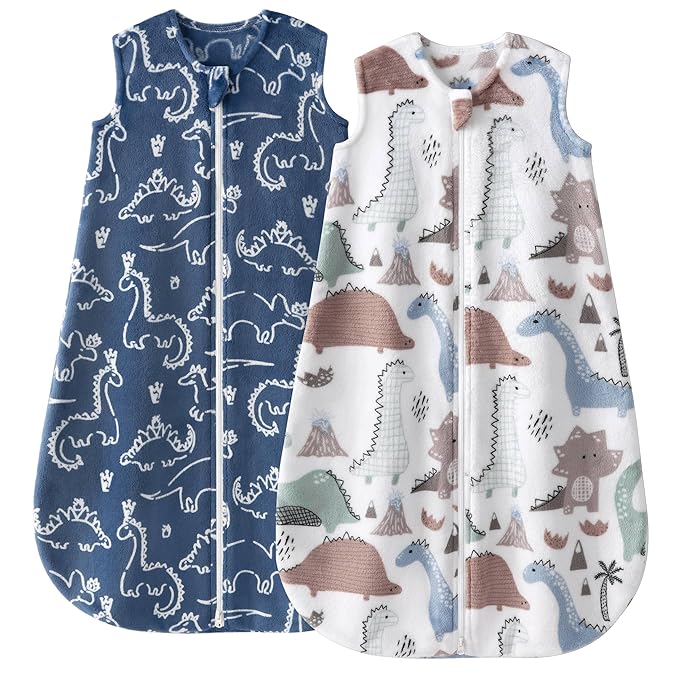 Yoofoss Baby Sleep Sack 12-18 Months, 1.5 Tog Sleep Sack, Fleece Baby Wearable Blanket with 2-Way Zipper, Toddler Sleeping Sack, Soft Warm Lightweight(Small)