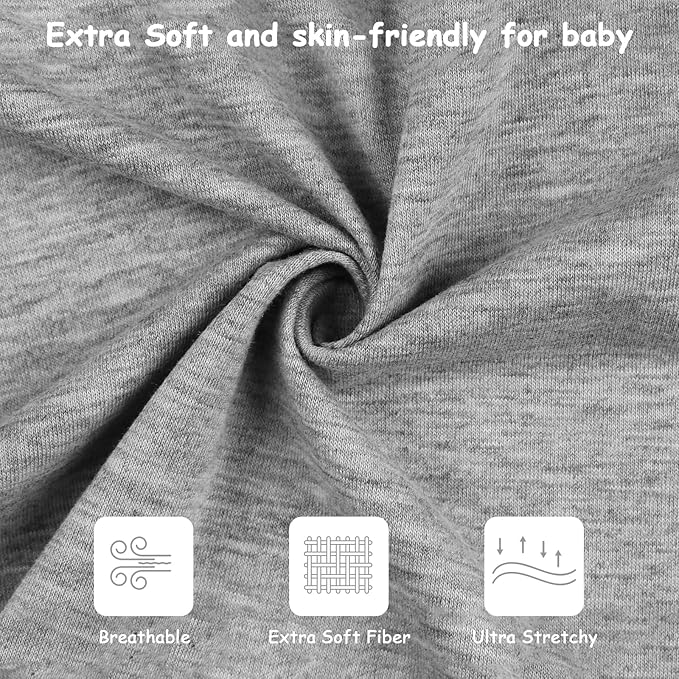 MEXXI Swaddle Baby Sleep Sack with Arms Up, Baby Transitional Swaddle with Double Zipper, 0.5 TOG, 13-19 lbs, M